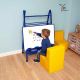 Single Boarded Mobile A-Frame Easel Landscape Style Blue-(11ENC02613)