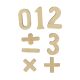 Wooden Numbers/Symbols Set 42