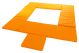 Climbing Frame Safety Mats Set of 5 Small (Orange) - 21ENC01286