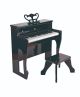 Hape 30-Key Dynamic Sound Upright Wooden Electric Piano with Stool 4 pcs