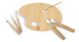 Hape Bamboo Art Palette and Brush Kit - 7 pcs