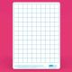 Show-me Classpack of 35 x A4 Gridded/Plain Whiteboards, with pens and erasers plus 2 free cleaners.