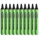 Show-me Box of 12 Medium Tip Slim Barrel Drywipe Markers in Black