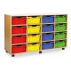 16 deep trays only W1358 x D453 x H835mm (4 columns of 4 trays) Multicoloured