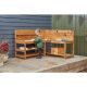Woodwork Corner Bench - Worktop H48Cm