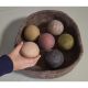 Rattle Natural Felt Balls Set