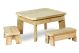 Square Table and Bench Set Toddler