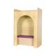 KubbyClass Lilac Library Reading Nook with Lemon Cushioned Seat and Back