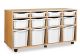 Beech 12 Combination Tray Horizontal Unit White Trays