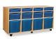 Beech 12 Combination Tray Horizontal Unit Sky Blue Tint Trays