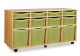 Beech 12 Combination Tray Horizontal Unit Citron Tint Trays