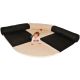 Black and White Baby Care Bolsters and Corner Mat Set