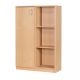 30 File Half Cupboard Half Open, Non Locking, Grey