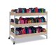 Monarch heavy duty extra large classroom storage trolley - Grey