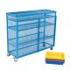 Educational Aids lockable mobile instrument trolley - Blue-(EHH-LS45A-BL)
