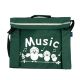 Primo music bag with 'Music' bird design - Dark green-(EHH-MP11312-DG)