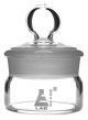 Weighing bottle-low form, borosilicate glass with interchangeable ground stopper, cap. 20ml, OD 40mm, height 30mm-EIS-CH0198A