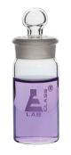 Weighing bottle-Tall form, borosilicate glass with interchangeable ground stopper, cap. 60ml, OD 40mm, height 80mm-EIS-CH0199D