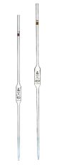Pipette class 'B' 50ml, Borosilicate glass, Blue Printing bulb form, Red-EIS-CH0558H