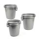 Outdoor Set of Grey Buckets