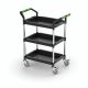 DuraLab Laboratory Trolley Small - 3 Deep Shelves Each