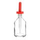 Bottles, Dropping, Clear Glass, PolyStop with glass dropper, 30ml (Pack of 6 )