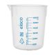 Beakers, Transparent PP, Printed Graduations, 500ml  (Pack of 10)
