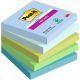 Post-it® Super Sticky Notes - Oasis Colour Collection - 76 x 76 mm (Pack of 5)
