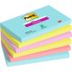 Post-it® Super Sticky Notes Cosmic Colour Collection - 76 x 127 mm (Pack of 6)