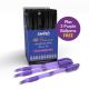 Triangular Ballpoint Pen with Rubber Grip Black - 40 Pack