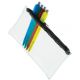 Pencil Case - Clear with Black Zip