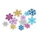 Glittering Foam Snowflakes