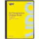 YPO A3 Display Book, Black Cover, Personalised Front Cover, 40 Pockets, Pack of 12