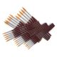 Sable Substitute Paint Brushes - 50 Pack