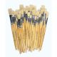 Short Handle Flat Hog Paint Brushes - 60 Pack