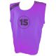 Albion Senior Numbered Football Training Bibs, Purple – Pack of 15