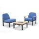 Reception Table - Black Metal Frame
