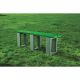 Modula Bench - Black & Green (100% Recycled Plastic)