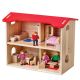 Natural Wooden Doll's House Complete