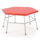 Hexagonal Movement Table 600mm Red, dia. 960mm