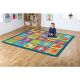 Alphabet Square Carpet