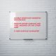 Aluminium Framed Non Magnetic Whiteboard - 1200(H) x 1200(W)mm