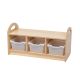 Designs for Education Low Unit with Back and Dividers - Tubs
