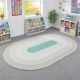 Oval Runway Scandi Rug
