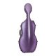 Hidersine hard polycarbonate cello case - Purple gloss-(EHH-CLPC1PR)