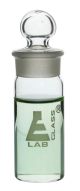Weighing bottle-Tall form, borosilicate glass with interchangeable ground stopper, cap. 25ml, OD 30mm, height 60mm-EIS-CH0199C